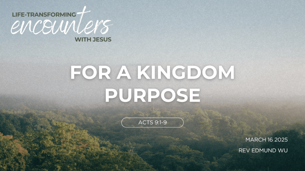 For A Kingdom Purpose