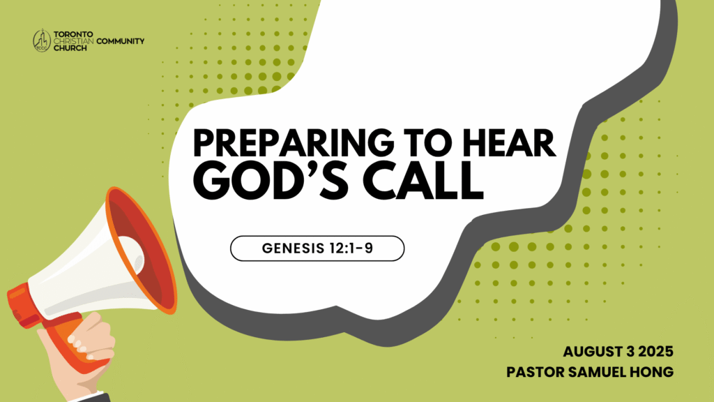 Preparing to Hear God’s Call
