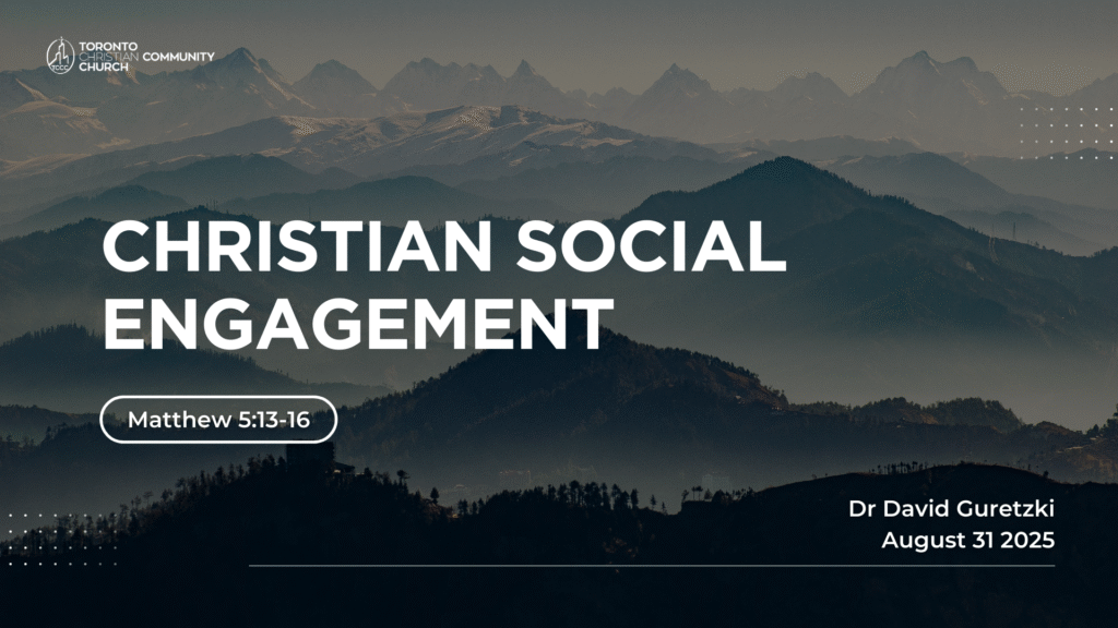 Christian Social Engagement
